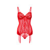 DARING Intimates Bustier Porte-Jarretelles Lace Cami Rouge